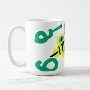 Bee honey flower coffee mug