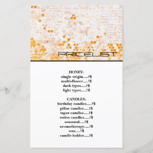 Bee & Honey White Pricelist