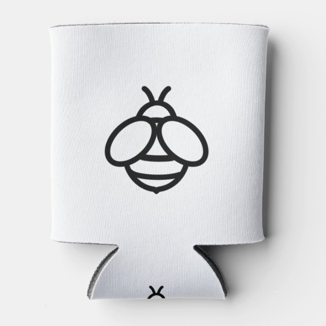 bee honeybee bumblebee Cute insect Can Cooler (Front)