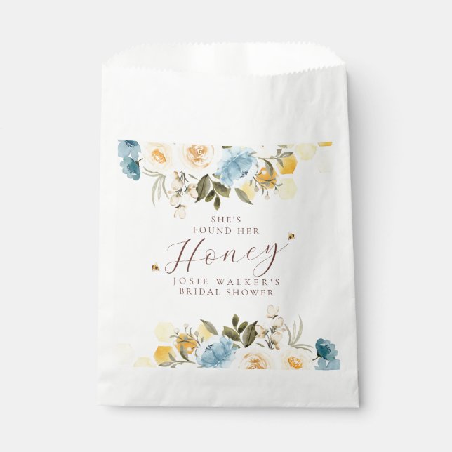 Bee Honeycomb Bridal Shower Favour Bags (Front)