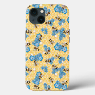 Bee Honeycomb Flowers iPhone / iPad case