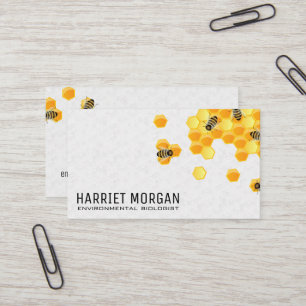 Bee Honeycomb Insect Business Card