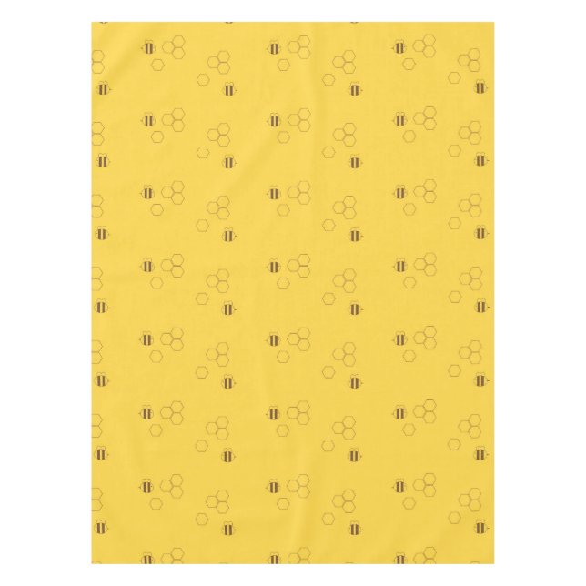 Bee Honeycomb Pattern Tablecloth (Front)