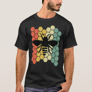Bee Honeycomb Vintage Beekeeper Beekeeper T-Shirt
