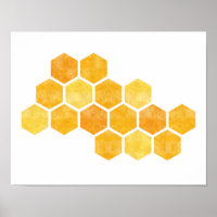 Bee honeycomb yellow