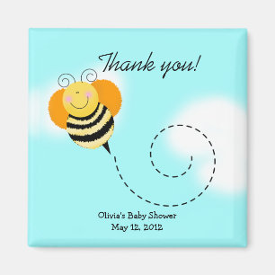Bee Hop Bumble Bee Baby Shower Favour Magnet