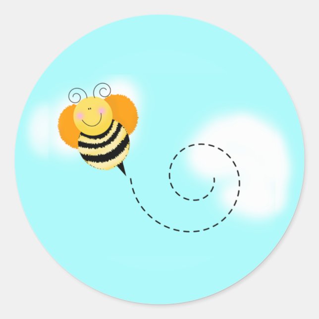Bee Hop Bumble Bee Envelope Seal Stickers (Front)