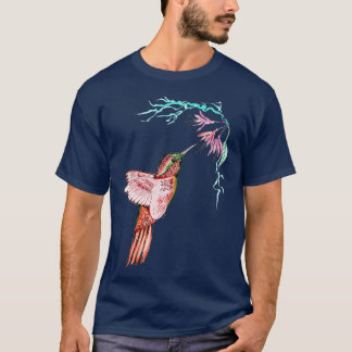 Bee Hummingbird Beautiful  Bird Lovers  T-Shirt