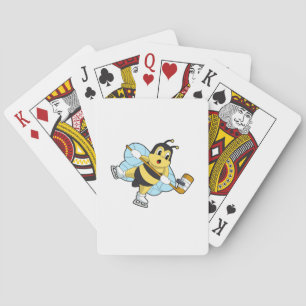 Bee Ice hockey Ice hockey stick Playing Cards