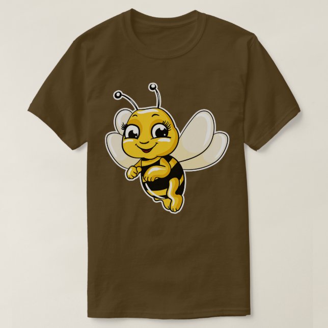 Bee Illustration T-Shirt (Design Front)
