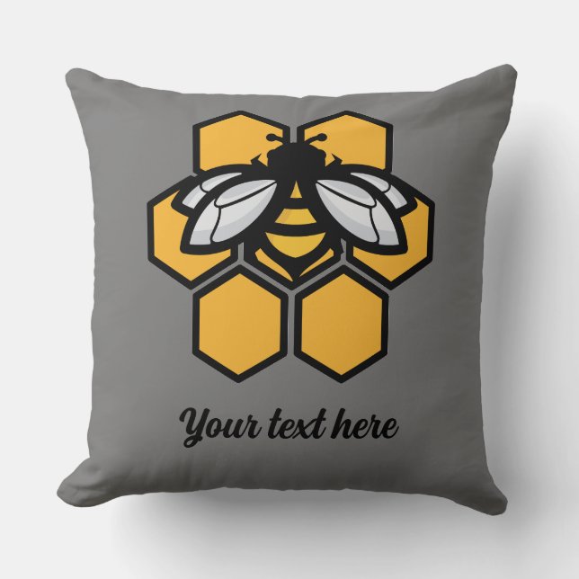 bee in a hive cushion (Front)