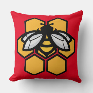 bee in a hive cushion