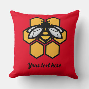 bee in a hive cushion