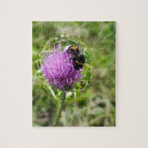 Bee in bubble jigsaw puzzle