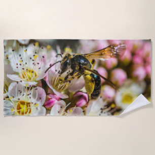 Bee in the Neighbourhood Beach Towel