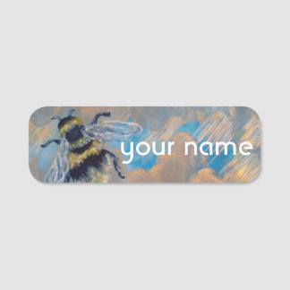 Bee in the sky name tag