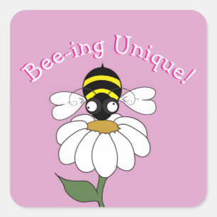 Bee-ing Unique Sticker