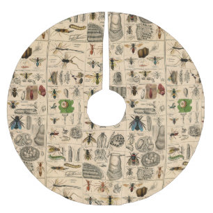 Bee Insect Bug Wasp Natural Nature Bees Painting Brushed Polyester Tree Skirt