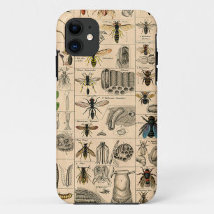 Bee Insect Bug Wasp Natural Nature Bees Painting iPhone 11 Case