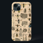 Bee Insect Bug Wasp Natural Nature Bees Painting iPhone 13 Case<br><div class="desc">Bees and wasps illustration from an antique image from a Natural History book from the mid-1800s,  this old image identifies different bee and wasp insects.</div>