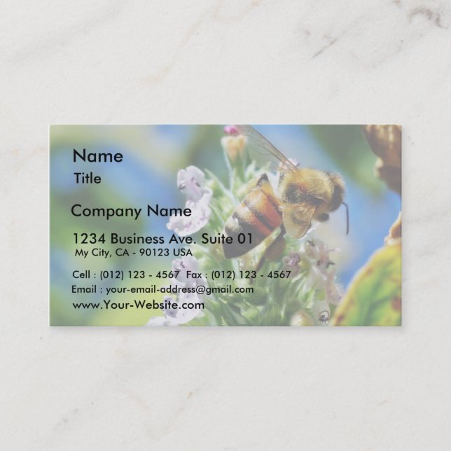 Bee Insect Business Card (Front)