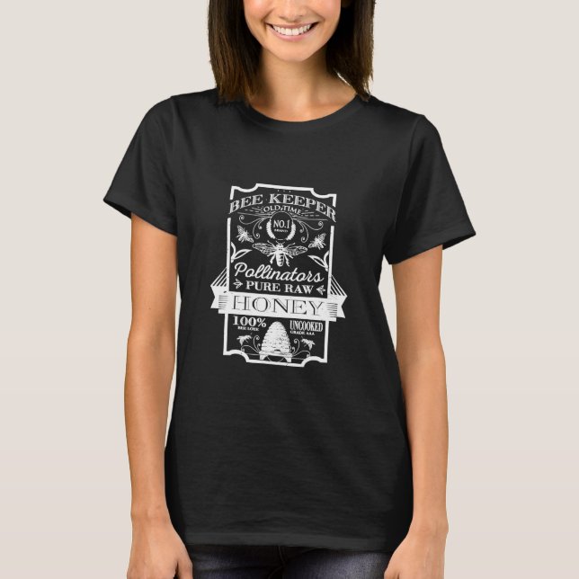 Bee Keep Honey Hive  Funny For Bee Keepers Tee (Front)