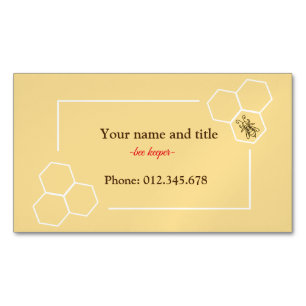 Bee keeper design customisable business card