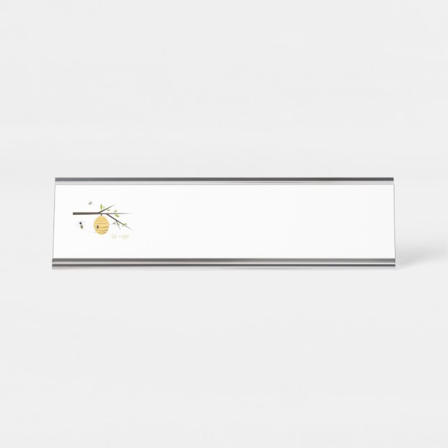 Bee Keeper Desk Name Plate (Front)