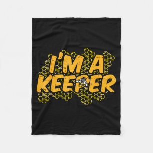 Bee-keeper Funny Beekeeng Pun Humor Honey Aarist G Fleece Blanket