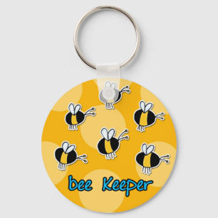 bee keeper key ring