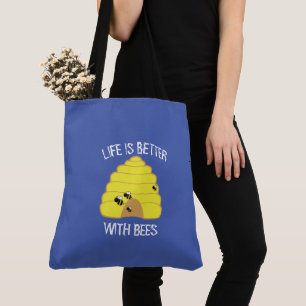 Bee Keeper Tote Bag   Life Is Better With Bees