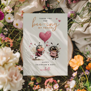 Bee Kids Classroom Valentines Day Card