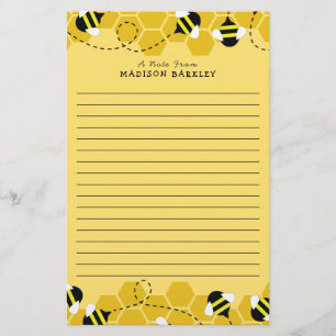 Bee Kid's Cute Beehive Stationery