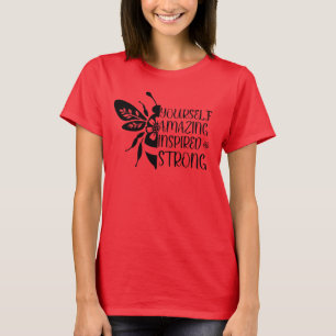 bee kind bee amazing bee yourself inspiring tshirt