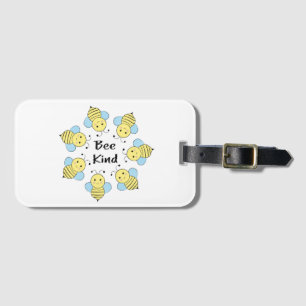 Bee Kind Bees Luggage Tag