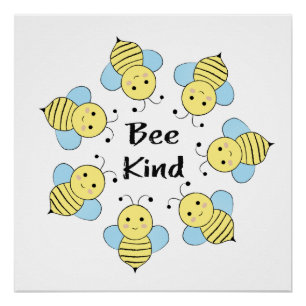 Bee Kind Bees Poster