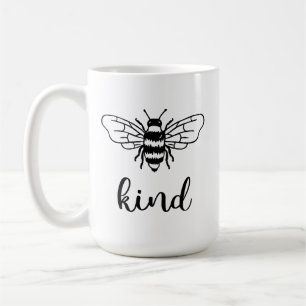 Bee Kind Black Coffee Mug