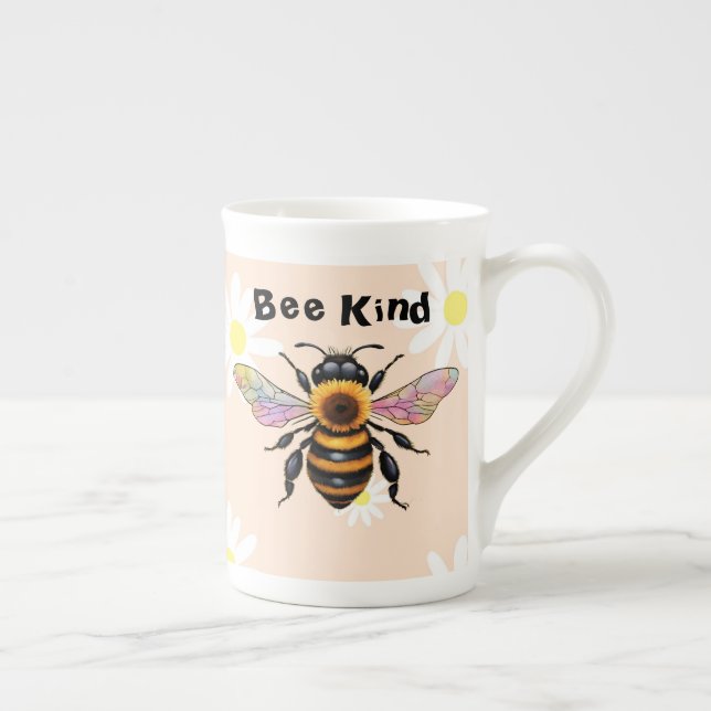 Bee Kind  Bone China Mug (Right)