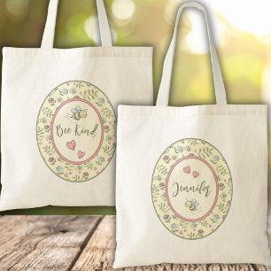 Bee Kind Bumblebee Personalised Tote Bag
