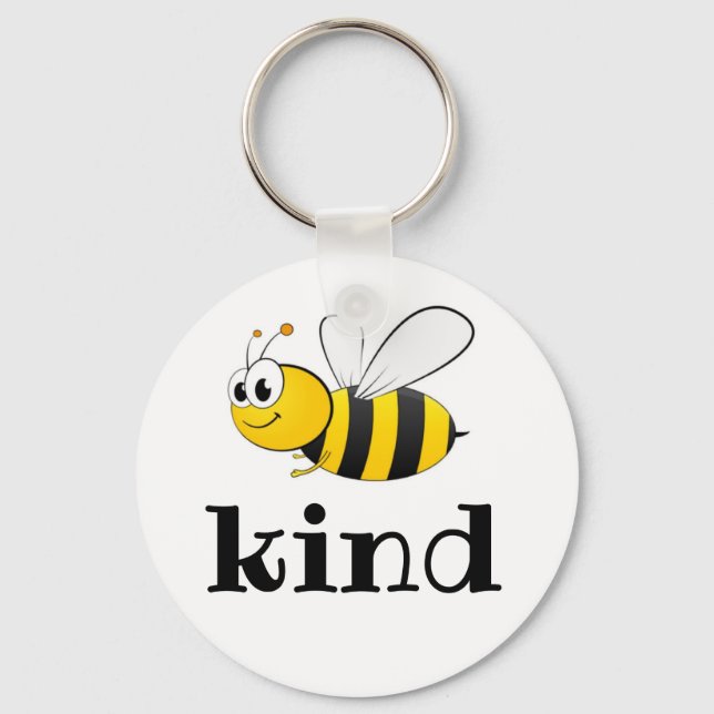 Bee kind Button Keychain (Front)