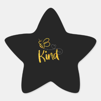 Bee Kind | Cute Bee Lover Gift | Bee Keeper Gift Star Sticker