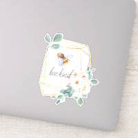 Bee Kind | Cute Bumble Bee Watercolor Quote