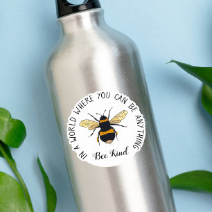 Bee Kind Cute Bumblebee Circular Typography