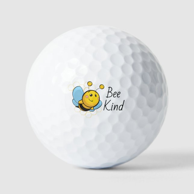 Bee Kind Cute  Golf Balls (Front)