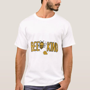 Bee Kind Cute Honeybee Pun Design T-Shirt