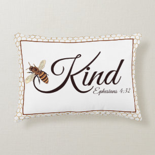 Bee kind   decorative cushion
