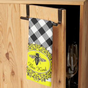 Bee kind farm style kitchen towel