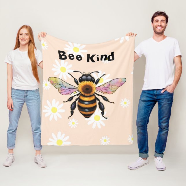 Bee Kind  Fleece Blanket (In Situ)