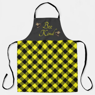 "Bee Kind" Gingham Apron