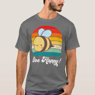 Bee Kind Happy Funny Cartoon Novelty for women Men T-Shirt